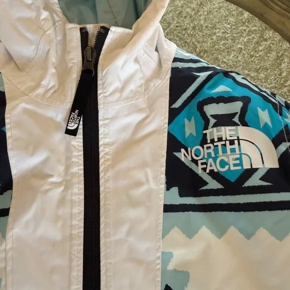 The North Face Girls' Brianna Hooded Jacket Aztec Blue/Black Size Youth S/P 7/8 - Picture 3 of 8